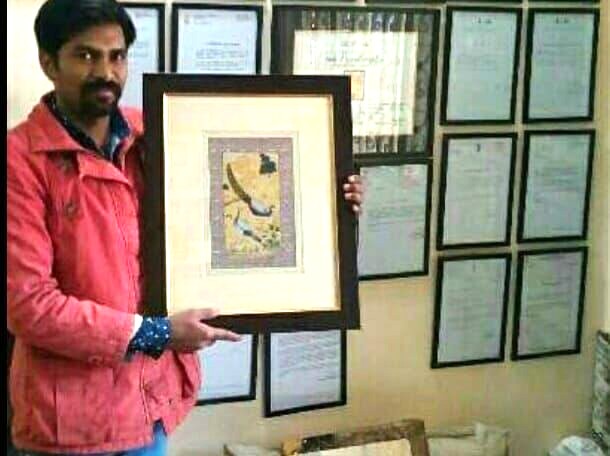 Shri. Mahendra Pahadiya, pichwai painting artist